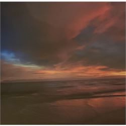 Lee Wilson (British Contemporary): Whitby Sunset, large colour photographic print 68cm x 68cm