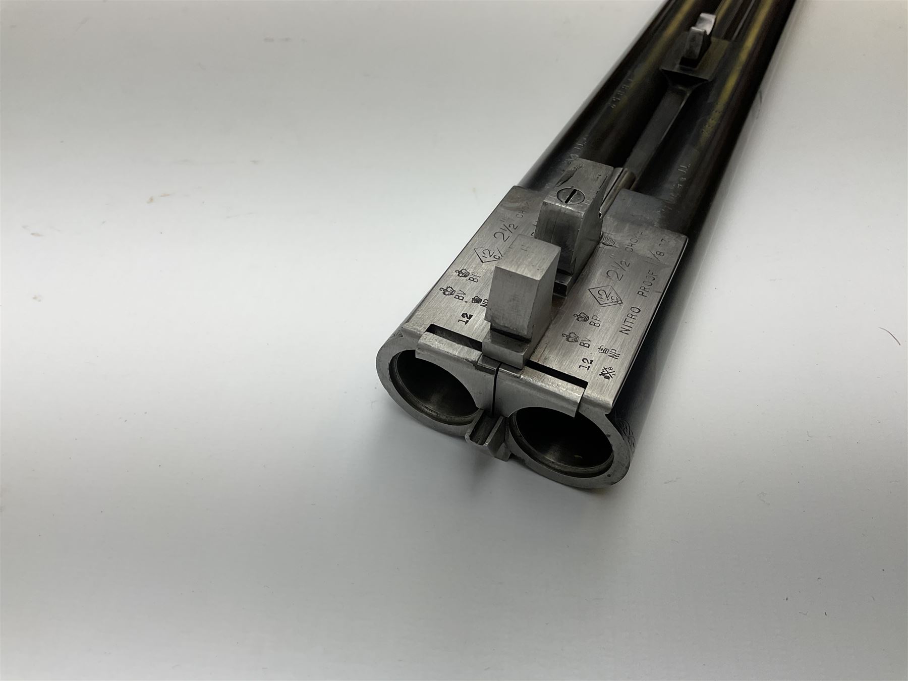 Very fine Westley Richards 12-bore side-by-side double barrel boxlock ejector live pigeon sporting gun, c1910, very heavy and thick 76.5cm blued tightly choked barrels with 2.5