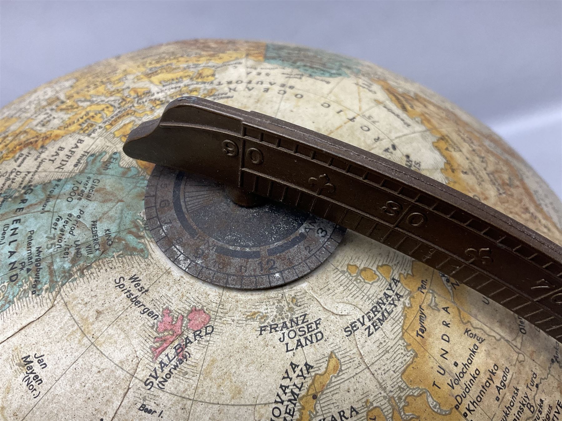 Replogle 12 Inch Diameter Globe, on wood stand, H45cm