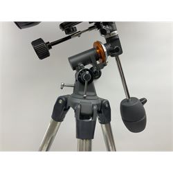 Celestron Astromaster 114 telescope and tripod stand, F=1,000mm, D=114
