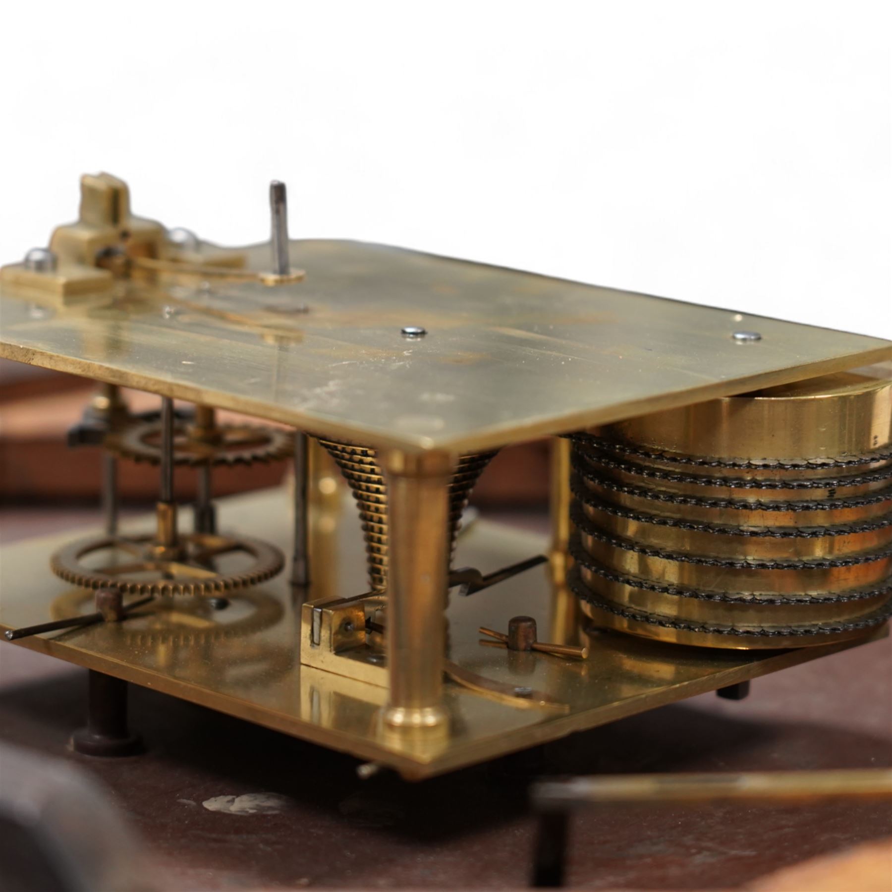 Wray Son & Perry of Birmingham - Large Victorian 8-day fusee wall clock c1890, with a 22