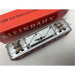 Kleinbahn HO gauge - three locomotives 2062 Diesel-Verschublokomotive; OBB 1041 Elektrische Universallokomotive; all  boxed (3)