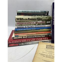 Thirty-five books of military interest including WW2, collector's reference books, fiction etc