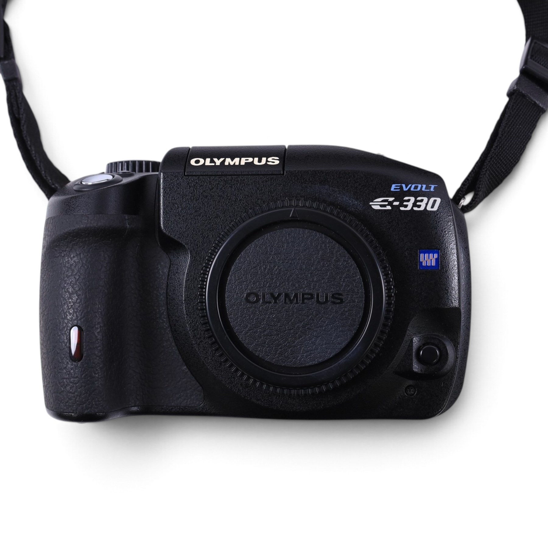 Olympus Evolt E-330 camera body, serial no. B88501541, with original Olympus Zuiko Digital 14-45mm 1:3.5-5.6, boxed with instructions, with three additional boxed Olympus Zuiko Digital lenses 70-300mm f4.0-5.6, 40-150mm f3.5-4.5 and 14-54mm f2.8-3.5, all boxed