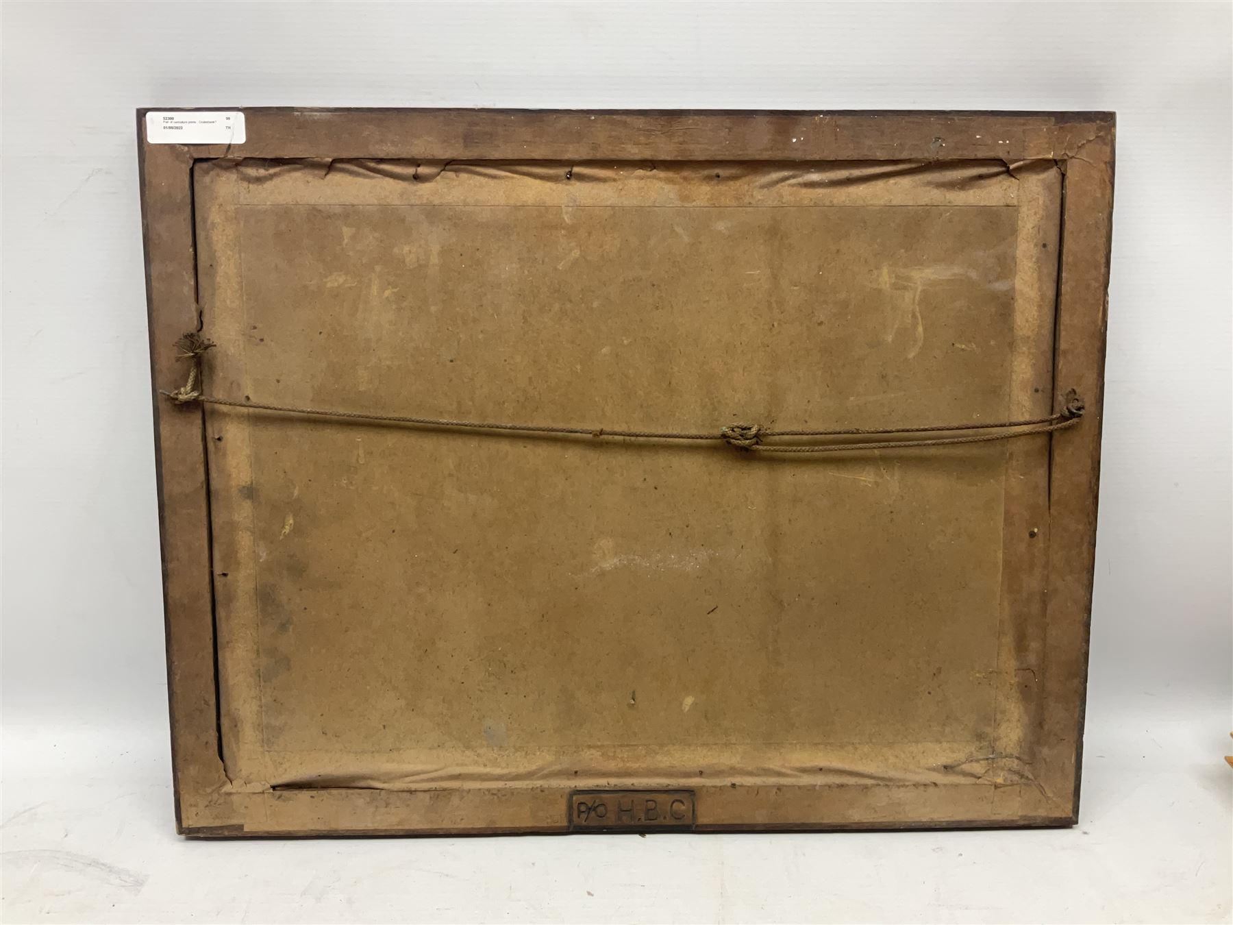 After Isaac Cruikshank (British 1756-1810): 'The Jocose Prisoner & Honest Cryer NB a Joke May be Carried Too Far' and 'Going on a Circuit as Recommended in Sherry's Plan of Economy', pair engravings with hand colouring pub. 1801 & 1803, branded stamps for the Home Brewery, Nottinghamshire verso 25cm x 37cm (2) 
Notes: Home Brewery Co. Ltd, Mansfield Road, Daybrook, Nottinghamshire, registered in August 1890 to acquire a business formerly owned by John Robinson. Acquired by Scottish & Newcastle Breweries Ltd in July 1986 with 447 public houses; brewery closed by Scottish Courage in 1996.