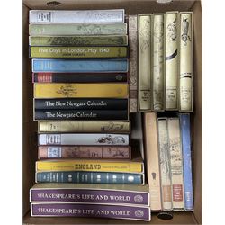 Folio Society - twenty-five volumes including Shakespeare's Life & Work; The Newgate Calendar, two volumes; Short Stories; The Unlucky Family; Memoirs of a Fox-Hunting Man; The Secret Garden etc; all in slip cases