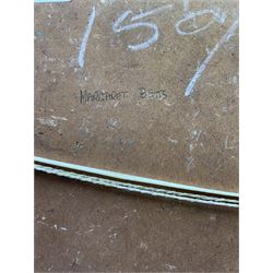 English School (Early/mid 20th century): Portrait of a Lady in the Artist's Studio, oil on board unsigned 60cm x 50cm