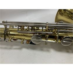 Lafleur by Boosey & Hawkes student tenor saxophone in fitted case with accessories, built in Czechoslovakia
 