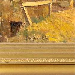 James William Booth (Staithes Group 1867-1953): Heading to Market, oil on canvas signed 32cm x 50cm 