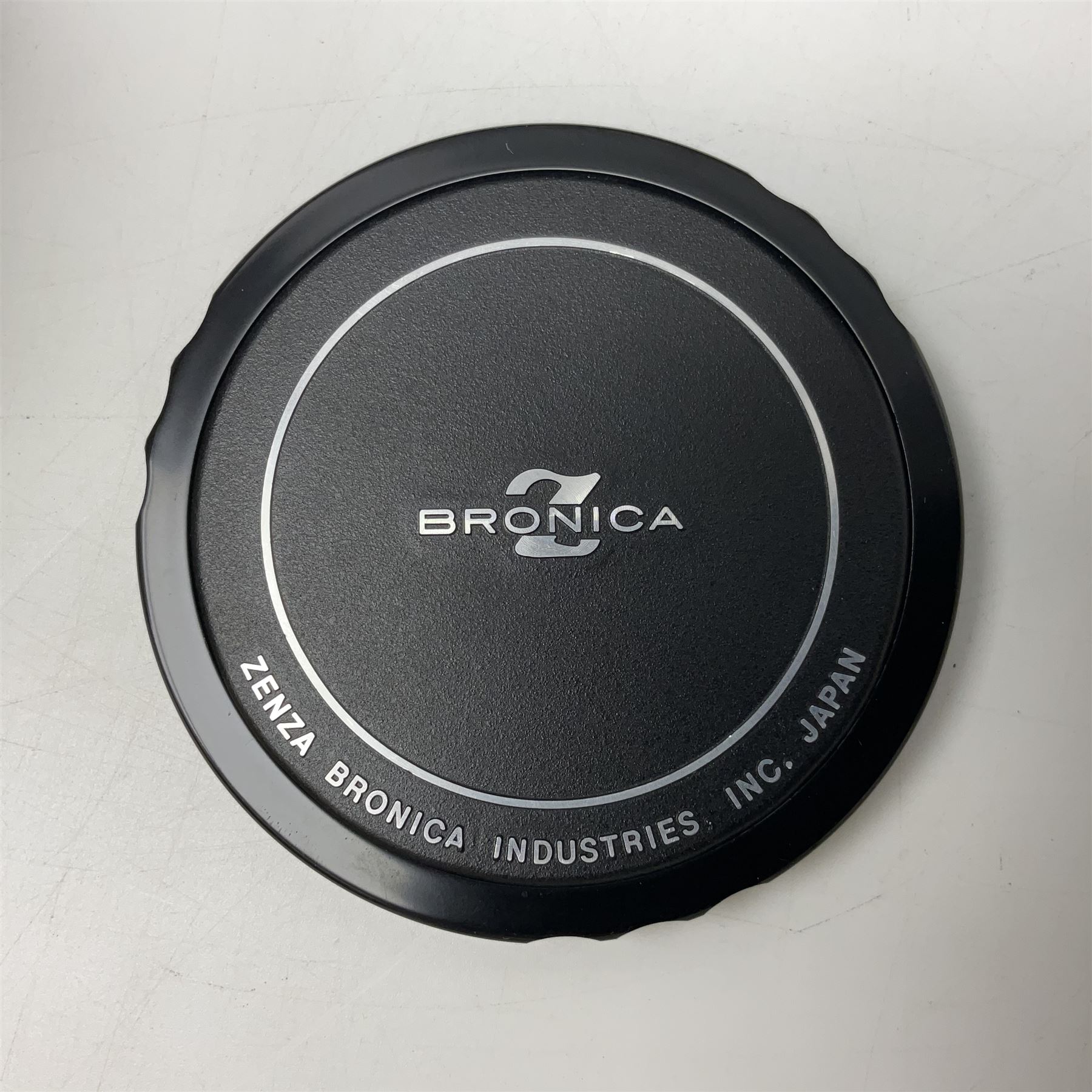 Bronica S2a, type 2 camera body, Serial no. CB152124, with 'Nikon NIKKOR-P 1:2.8 f=75mm' lens, serial no. 190143, in original box 