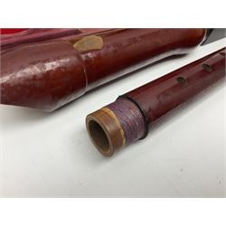 Three wooden recorders - 1970s Schotts 'Concert' three-piece tenor; 1990s Dolmetsch treble, cased; and 1980s Moech descant, cased (3)