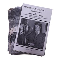 Comprehensive collection of 1970s Scarborough FC football programmes