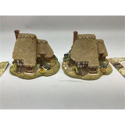 Thirteen limited edition Lilliput Lane cottages, to include Heaven Lea Cottage, Honeybees & Summer Breeze and Swaledale Teas, all boxed, one without deeds
