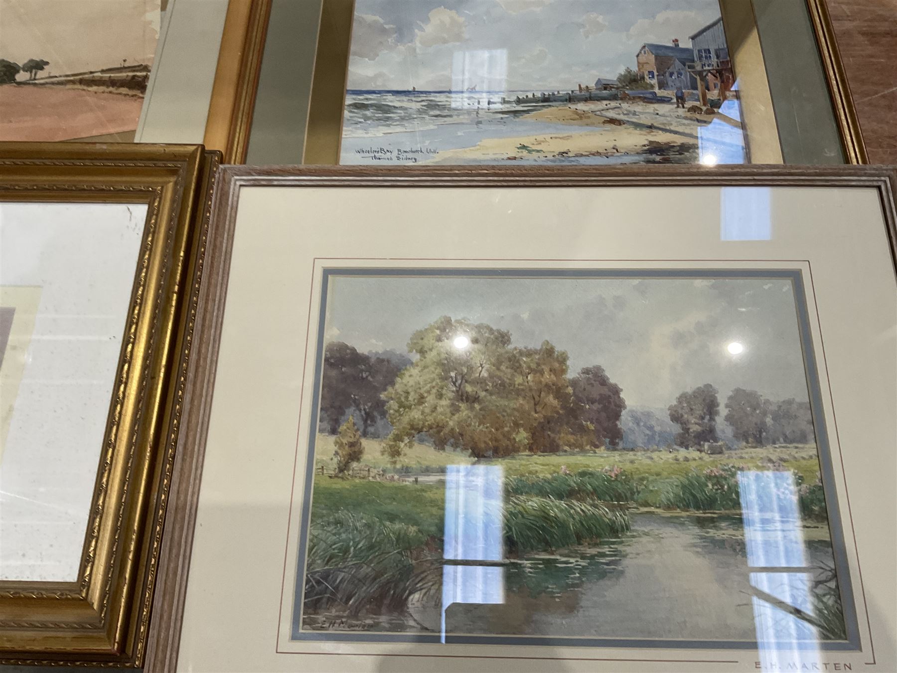Collection of watercolours, artists including Ada Hill Walker, Henry Earp, E Mallinson, Thomas Sidney, EH Marten, Edwin Aaron Penley, etc (qty)