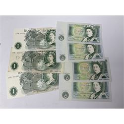 Great British and World coins and banknotes, including United Kingdom 1985 brilliant uncirculated coin collection, two 1995 brilliant uncirculated two pound coins in card folders, commemorative crowns, King George VI 1951 Festival of Britain crowns in card cases, United States of America 1964 Kennedy half dollar, two Switzerland 1966 five franc coins, five German 1972 commemorative coins, Euro banknotes, Bank of England Somerset one pound 'DU27', Japanese banknotes etc