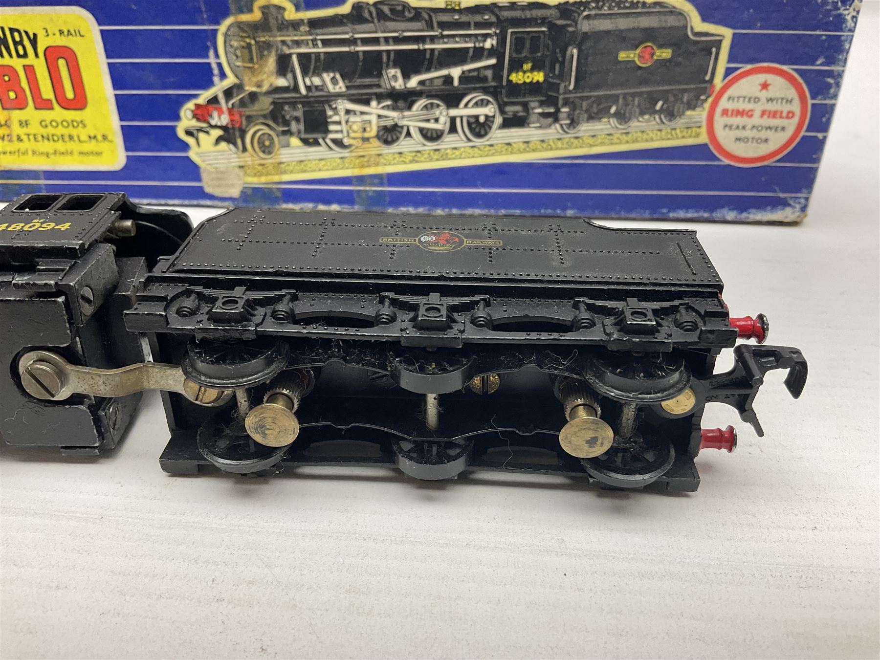 Hornby Dublo - 3-rail Class 8F 2-8-0 locomotive No.48094 in BR black with instructions; in original box