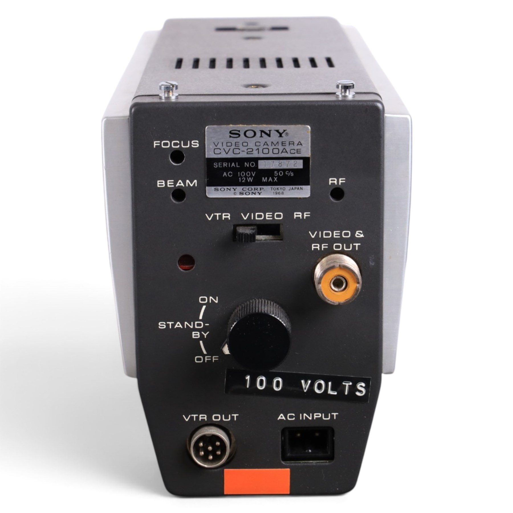 Sony CVC-2100 ACE video camera, CVF-4CE electronic viewfinder and CV-2100 ACE videocorder