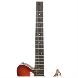 Yamaha Pacifica six-string electric guitar, with maple neck and sunburst finish, serial no. LN12284, L97.5cm