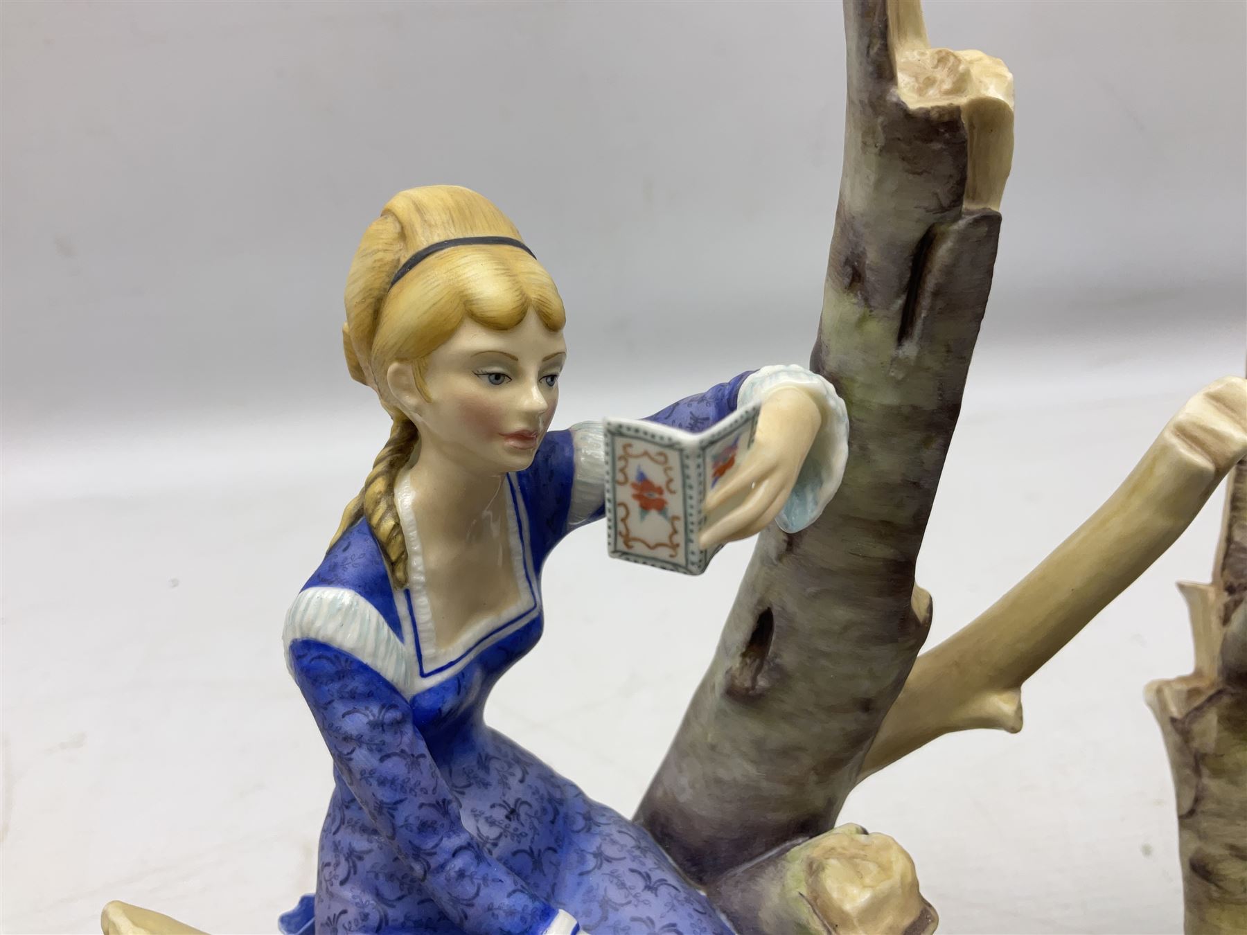 Two Royal Worcester figures from the Victorian Ladies series comprising of Alice and Cecilia, H21cm 