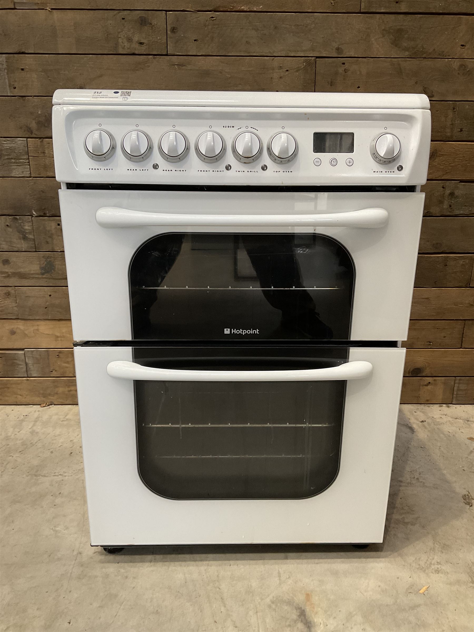 Hotpoint 62DCW electric double oven cooker