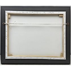 Steven Scholes (Northern British 1952-): 'The Corner Shop - Manchester 1962', oil on canvas signed, titled verso 40cm x 50cm