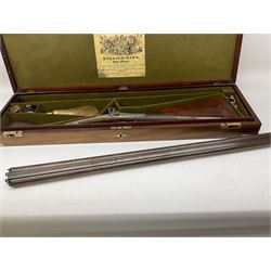 William Ling of London 15-bore double barrel side-by-side percussion shotgun, No.168, the 74cm (29