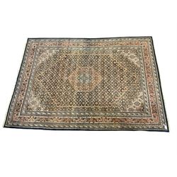 Persian Bidjar hand knotted carpet, beige and red ground