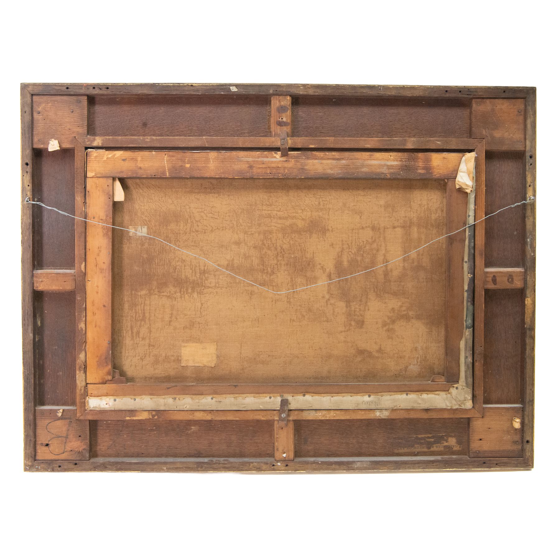 Frederick William Jackson (Staithes Group 1859-1918): Sorting Fish on Whitby New Quay, with Larpool Woods in the distance, oil on canvas signed and dated 1886, 54cm x 80cm 
Notes: for a watercolour of almost identical composition dated 1893, see Sotheby's Sussex 18 July 2001 Lot 199