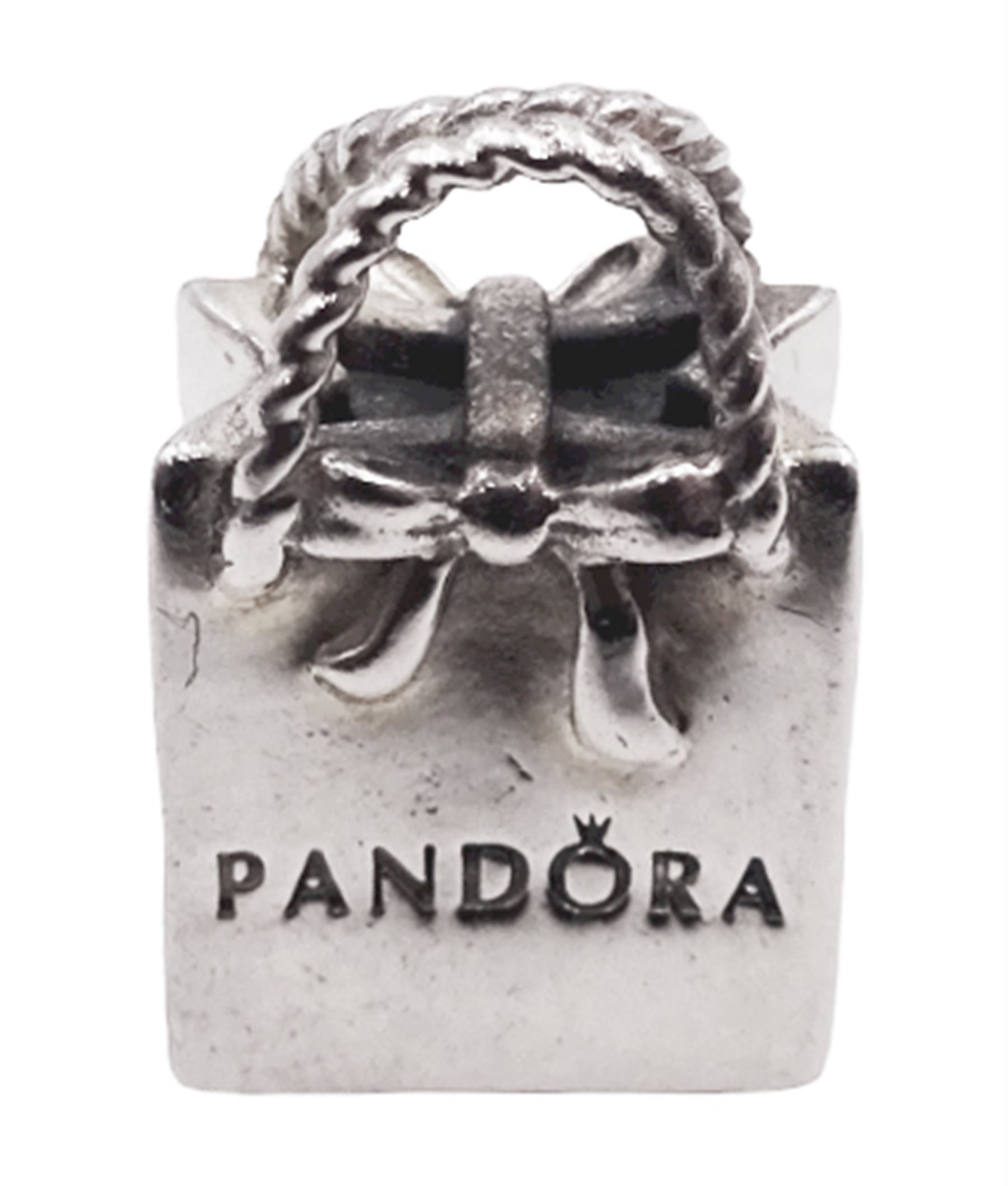 Pandora Rose Bow Earrings Pre-Owned Pandora Sterling Silver Multi