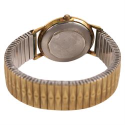 Onsa Seven-O-Seven gentleman's gold-plated and stainless steel automatic wristwatch, on gilt strap and a Gevea automatic wristwatch