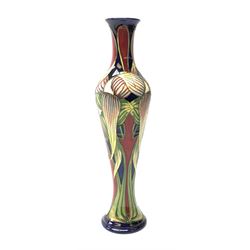 A Moorcroft vase, circa 2003, decorated in the Trinity pattern, designed by Philip Gibson, with impressed and painted marks beneath, H31cm. 