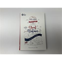 The Royal Mint 'The Great British Coin Hunt Quintessentially British A to Z' 2018 ten pence coin set, in card folder