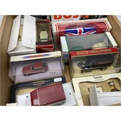 Corgi - Queen Elizabeth Golden Jubilee 1952 - 2002 1:40 scale die-cast model State Landau No. CC09901; boxed; Bburago Mercedes-Benz 500K Roadster 1936; and thirteen other modern die-cast models by Lledo, Matchbox, Cararama, Maisto, Quartzo etc; all boxed (15)