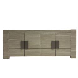  Wayfair Veasley - washed oak finish four door sideboard