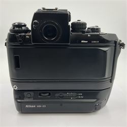 Nikon F4E camera body, serial no. 2288428, with Nikon MB23 battery pack