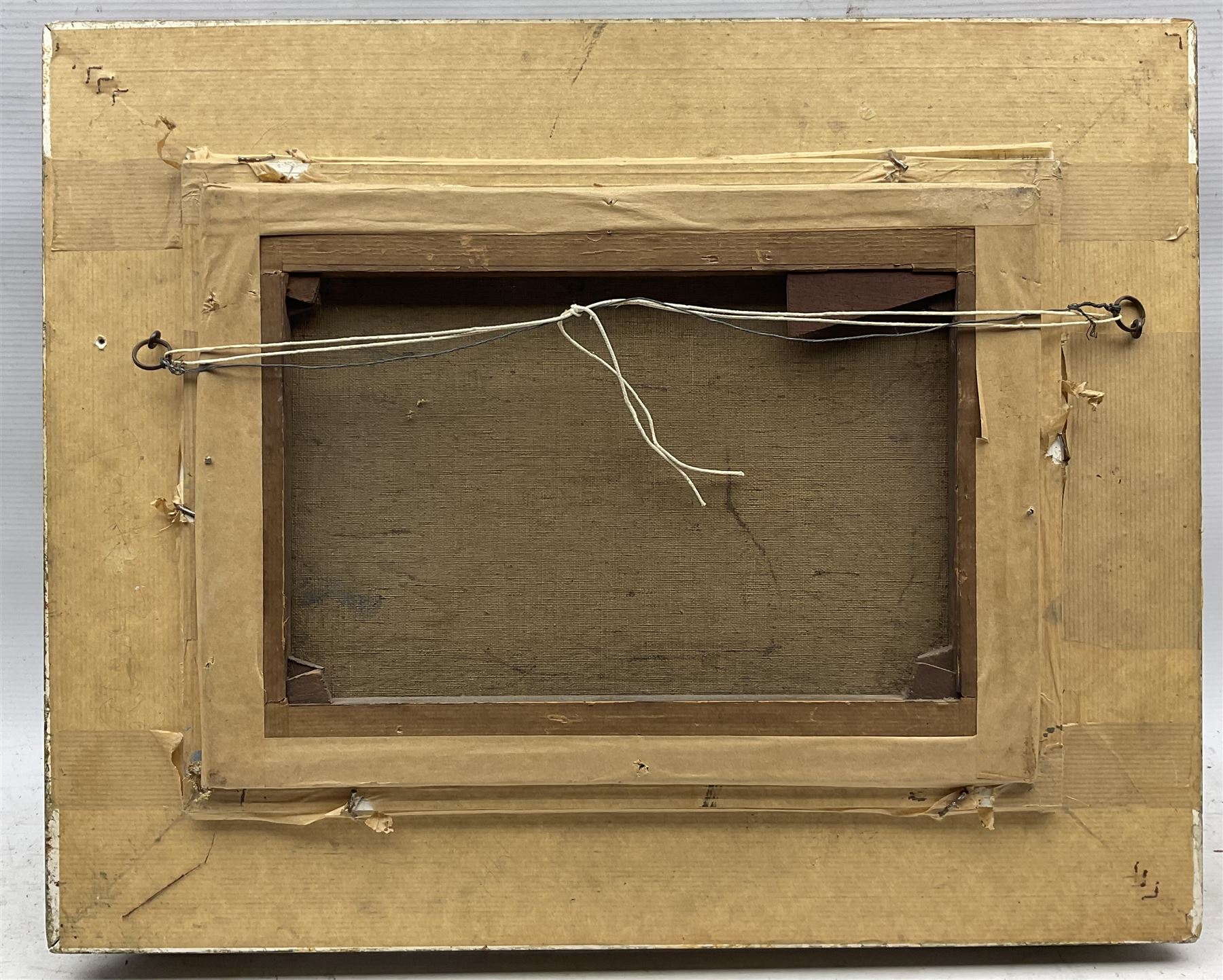 Mason Hunter ARSA RSW (Scottish 1854-1921): Harbour Scene, oil on canvas signed 24cm x 34cm 