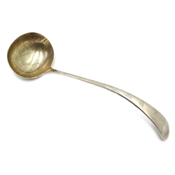  Silver Old English pattern soup ladle by R F Mosley & Co, Sheffield 1918, approx 10oz  
