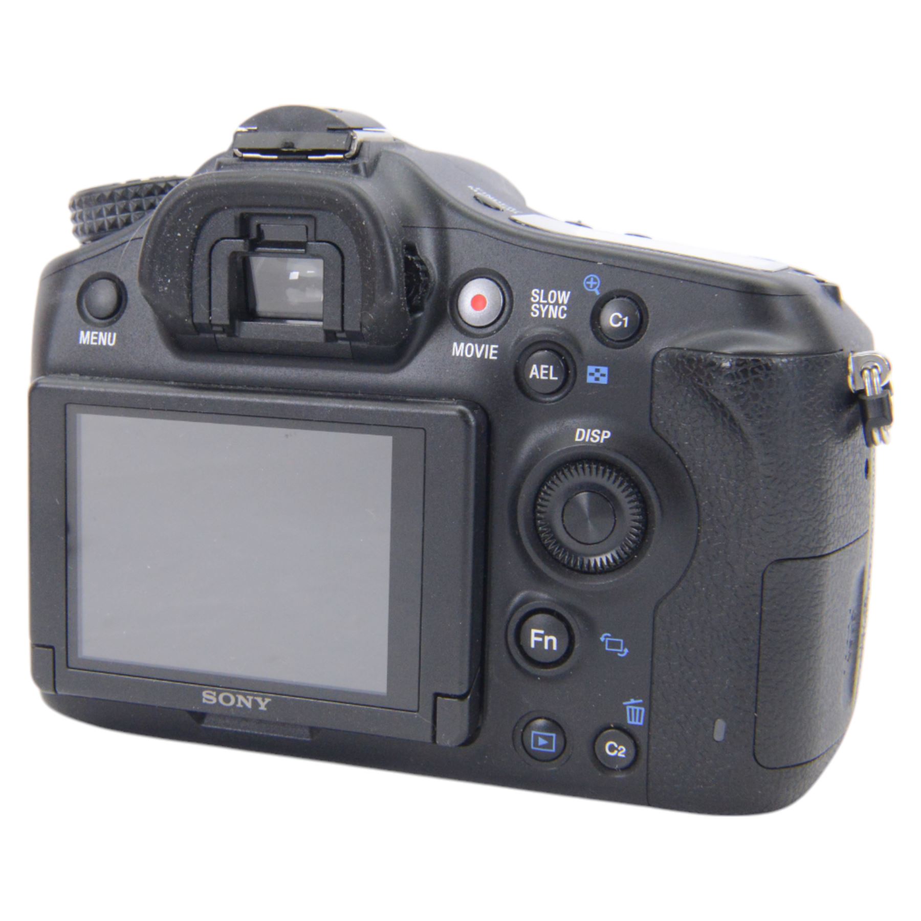 Sony Alpha A68 DSLR camera serial no. 3069011, with a Minolta AF 50mm 1:1.7 lens serial no. 1684887, boxed with charger, instructions and strap