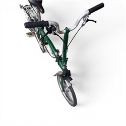 Brompton folding bicycle in green finish