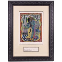 Edward Harris Wolfe (South African 1897-1982): 'Song of Songs', set of twelve limited edition lithographs on silvered paper each signed and numbered 228/250 in pencil, 36cm x 26cm, in matching frames (12)