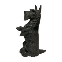 Cast iron doorstop modelled as a Scottie dog
