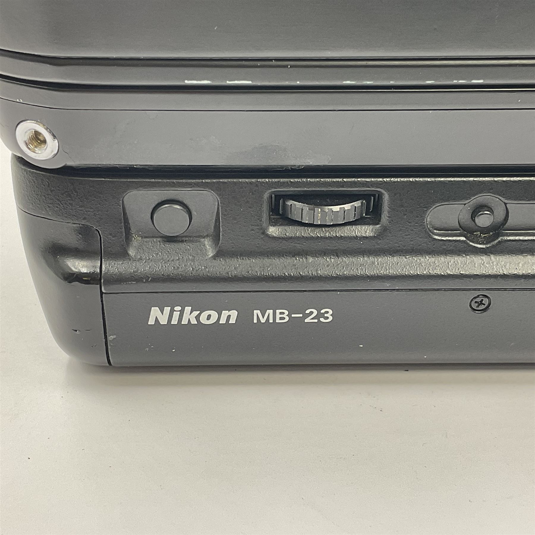 Nikon F4E camera body, serial no. 2288428, with Nikon MB23 battery pack