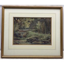 Walter Emsley (British 1860-1938): The Water Mill, watercolour signed 25cm x 35cm