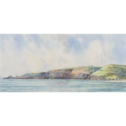John Freeman (British 1942-): 'Runswick Bay' and 'Staithes', one watercolour signed titled and dated '96 and one limited edition coloured print signed and numbered 8/500 in pencil max 25cm x 38cm (2)