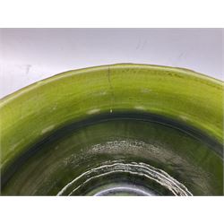 Three jardinières comprising West German Gerz example decorated in relief, Doulton Slaters example with frilled everted rim and a majolica example, and a further two Arthur Wood majolica jugs (5)