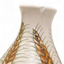 Moorcroft Harvest Poppy pattern vase, with impressed and painted marks to base, H24cm