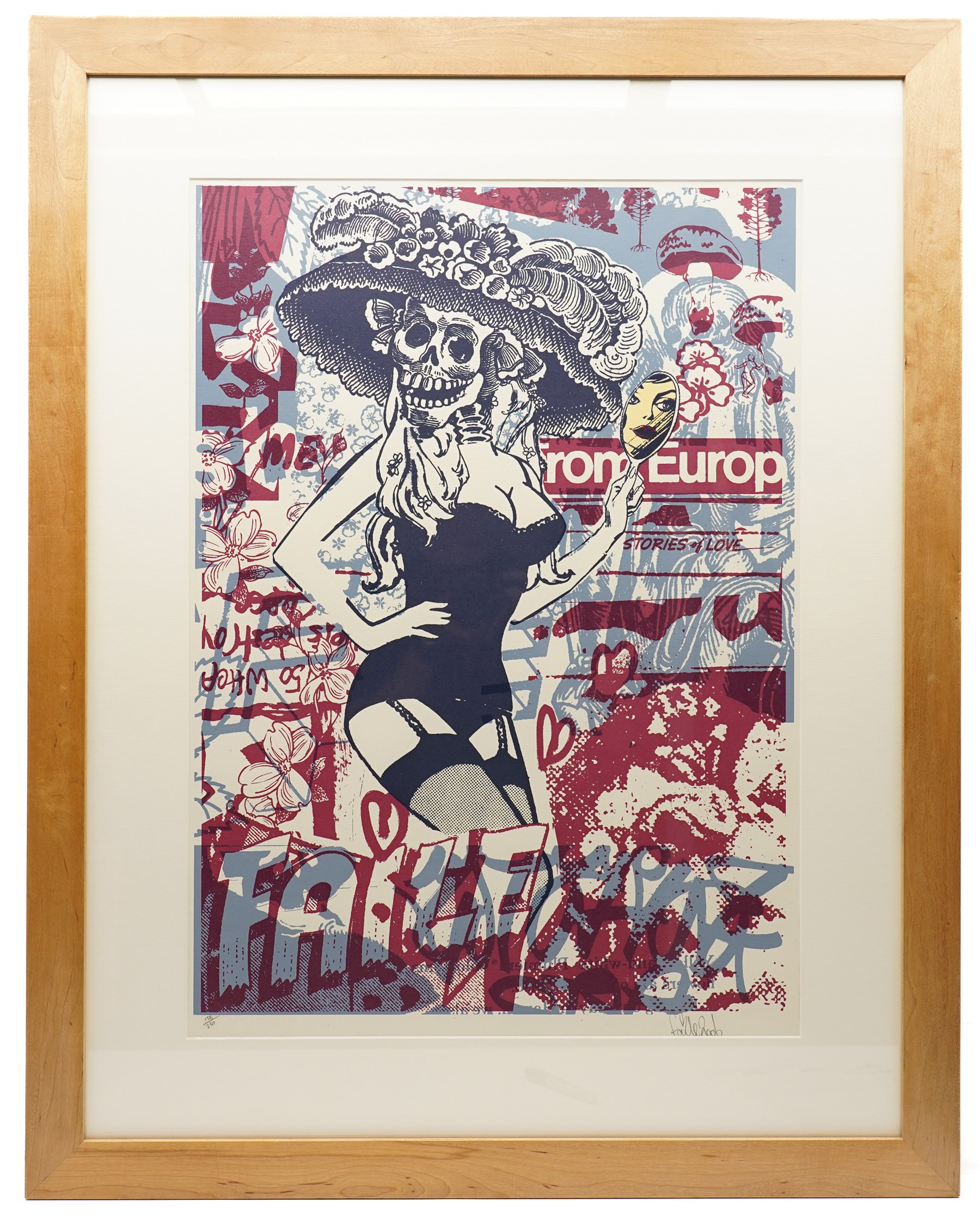 Patrick McNiel (American Contemporary) and Patrick Miller (American Contemporary) 'Faile': Macbeth, limited edition coloured screenprint signed dated 2006 and numbered 158/250 in pencil 66cm x 47.5cm