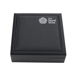 The Royal Mint United Kingdom 2013 'The 60th Anniversary of The Queen's Coronation' five ounce fine silver proof ten pound coin, cased with certificate