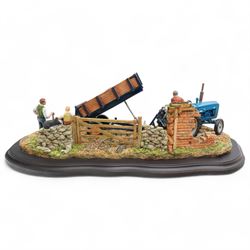 Country Artists 'Harvesting the Beet' large figural group, by Keith Sherwin, model no. 01673 W63cm