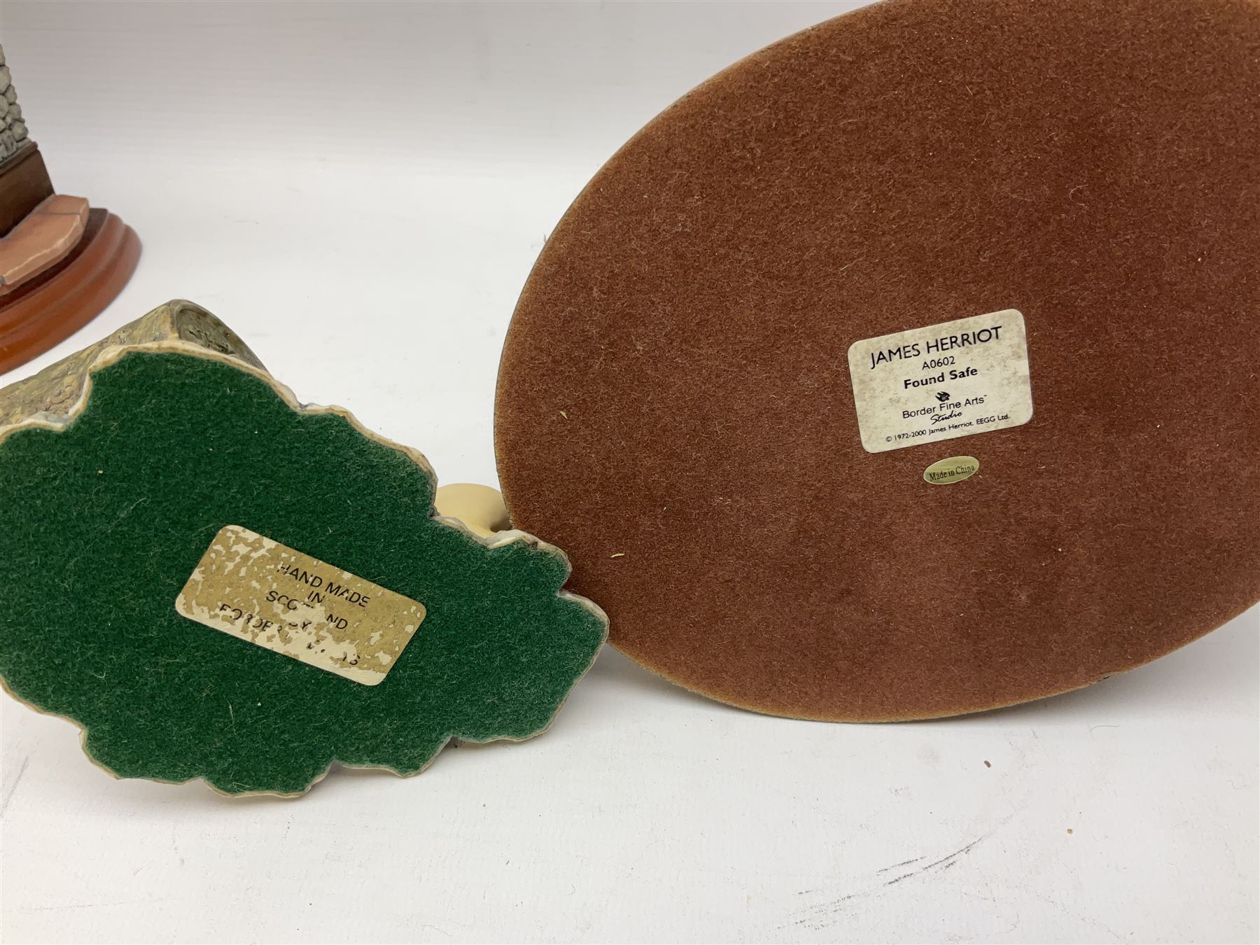 Border Fine Arts figures, to include Galloway Bull, A2692, Galloway Cow & Calf, A3790, Well Warmed, A1454, Found Safe, A0602 etc (7) 